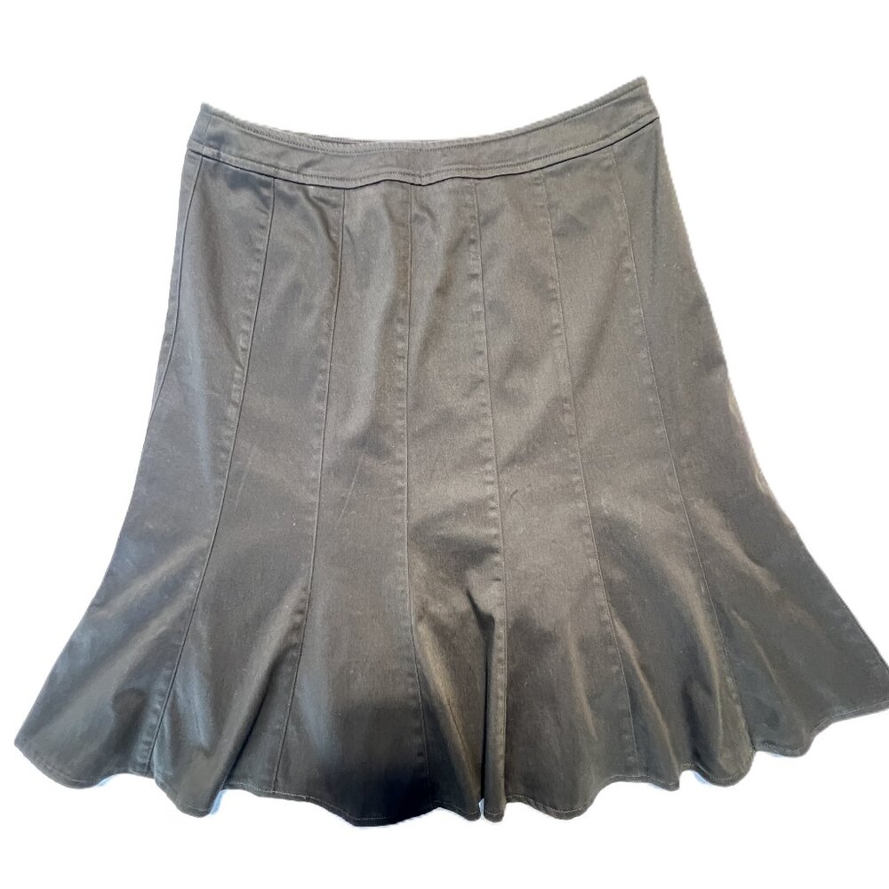 Anne Klein Brown A-Line Skirt – Size 6P, Classic & Chic
